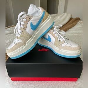 Nike Air Women’s Low-Top Sneakers — White / Light Blue